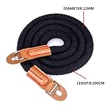 Camera Strap Eorefo Handmade Soft Cotton Vintage Camera Neck Shoulder Strap for Mirrorless and DSLR Camera,Black.