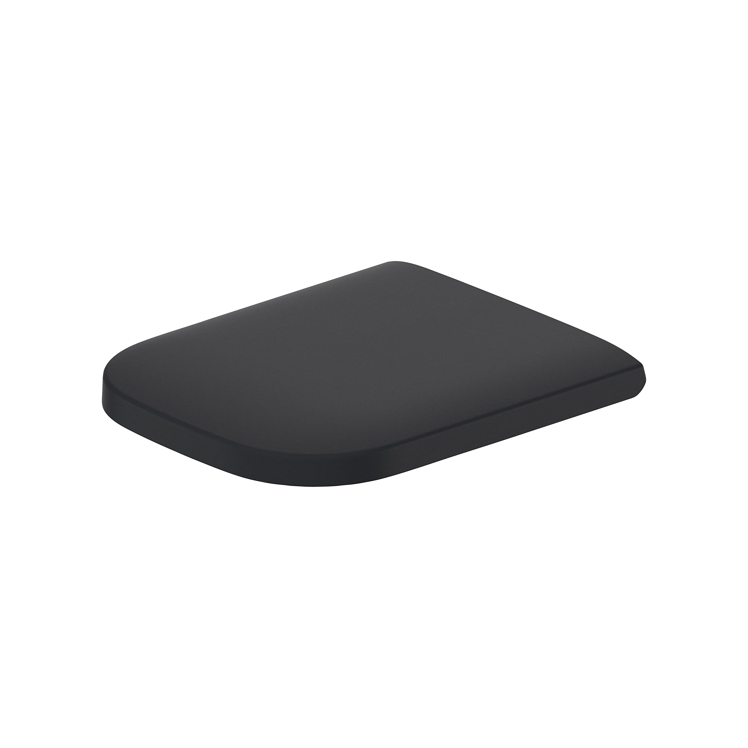 Duravit Toilet seat Happy D.2, Soft Close Toilet seat, Urea thermoset Toilet lid, Toilet Cover with Stainless Steel Hinges, Anthracite matt