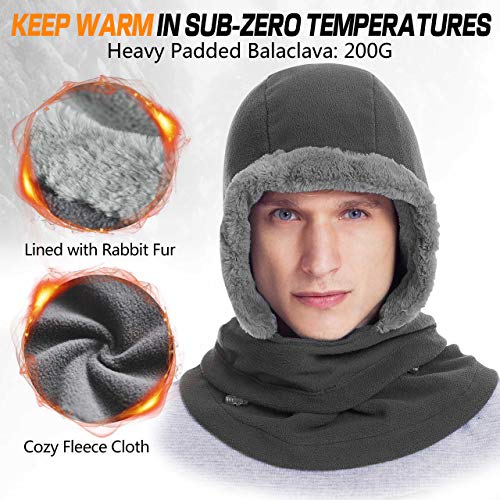 DIMPLES EXCEL Balaclava Fleece Hood Winter Warmer