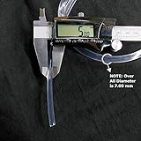 10' 5mm Fiber Optic Solid Core Side Glow Cable Core Diameter 5.0mm Overall Diameter 7.0mm