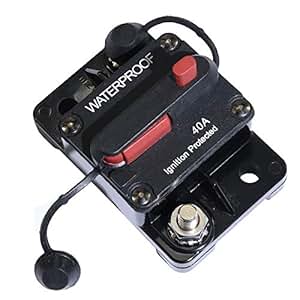Amazon.com: 40 Amp Circuit Breaker with Manual Reset: Automotive
