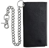 F&L CLASSIC RFID Blocking Mens Tri-fold Long Style