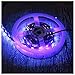 AMARS Black LED Lights Strip for Decoration, DC12V 24W 5050 SMD 2M/6.6FT 390nm-405nm Flexible Blacklights Fixture