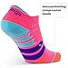Balega Women's Enduro V-Tech Arch Support Performance No Show Athletic Running Socks (1 Pair), Watermelon/Orange, Medium