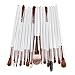 Hot Sale! Makeup Brush Set,Canserin 15 pcs Makeup Brush Set Tools Make-up Toiletry Kit Wool White Make Up Brush Set