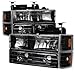 1994-1998 Chevy C10 Truck Head Lights+Bumper+Corner Black W/Bulbs 94 95 96 97 98