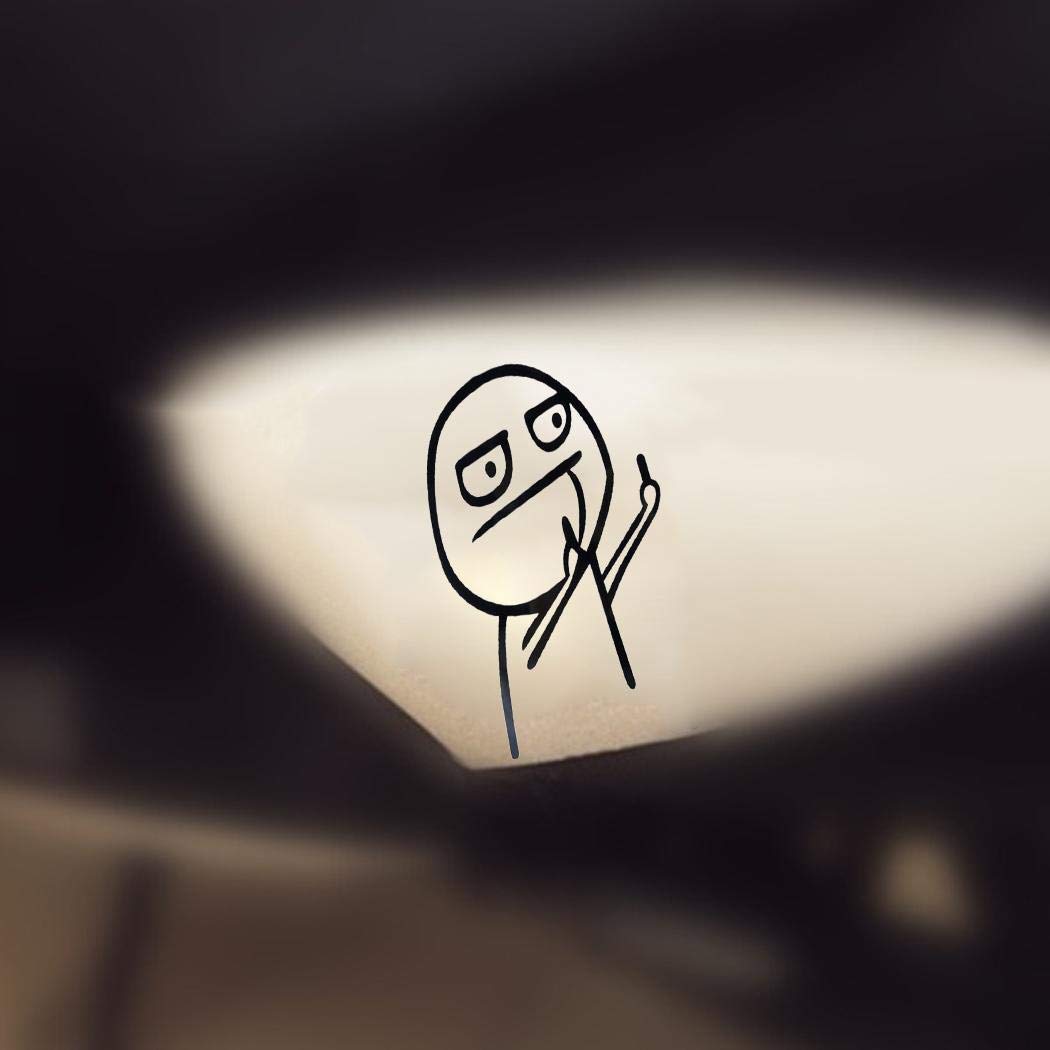 Pinsparkle Creative Funny Car Decoration Waterproof Sunscreen Self-adhesive Car Sticker Decals