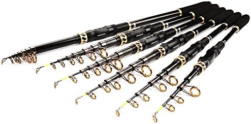 DAGEZI Carbon Fiber Telescopic Fishing Rod 1.8-3.6m Spinning Pole Hand Fishing Rods fishing Tackle Superhard Sea Rod