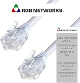 RGB Networks Ltd Super High Speed ADSL 2+ Cable RJ11 to RJ11 5m Cat5e view 2