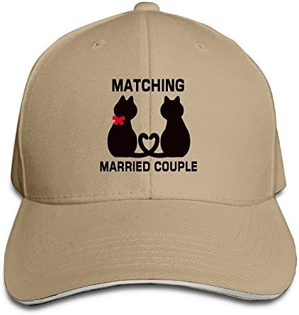 Unisex Quick Dry Matching Married Couple Classic Adjustable Sandwich Cap