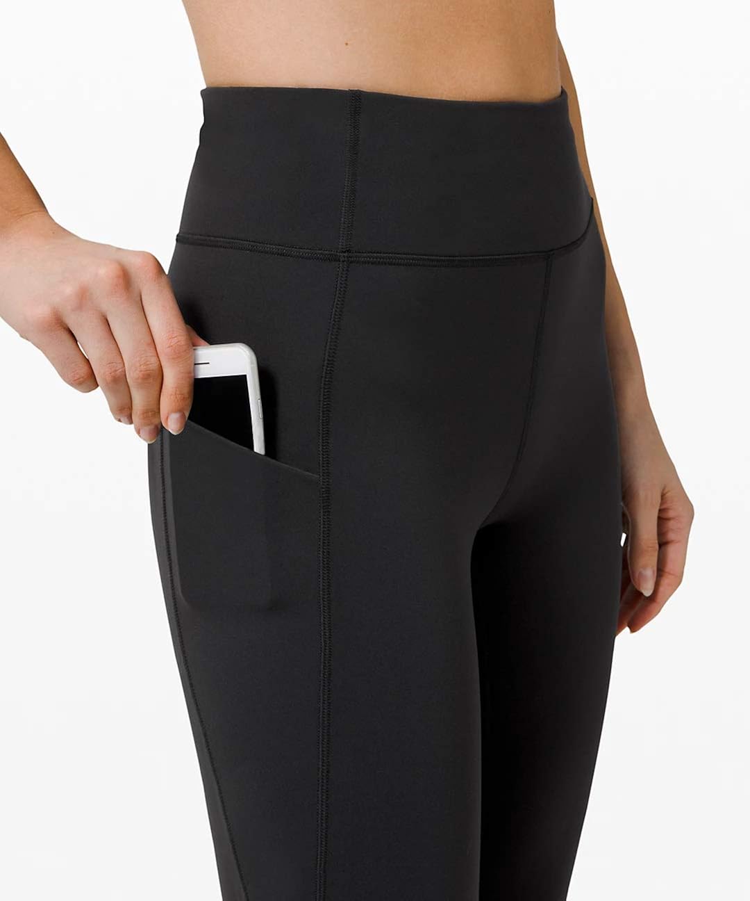 PHISOCKAT High Waist Yoga Pants with Pockets, Tummy Control Leggings for Women, Workout 4 Way Stretch Yoga Capris Leggings: Clothing