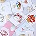 Unomor Happy Birthday Cards with Gold Embellishments Design and 26 Envelopes Birthday Greeting Cards Assorted - 18 Birthday Wishes Printed