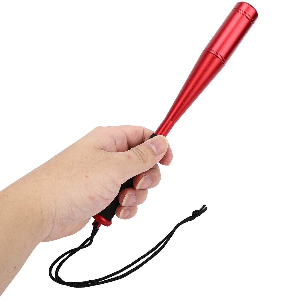 Fishing Hammer Knock, Fly Fishing Priest Fish Whacker Fishing Hammer Knock Fish Sticks Fish Killer Bat with Soft Handle for Sea/Fresh Fishing Adult Fishing Lover Fishing Tackle Outdoor Use, Red