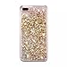 iPhone 6s Plus case,iPhone 6 Plus case, liujie Liquid, Cool Quicksand Moving Stars Bling Glitter Floating Dynamic Flowing Case Liquid Cover for iPhone 6 Plus 5.5 inch (ZS Light Gold)