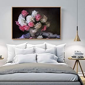 Floating Framed Canvas Wall Art for Living Room, Bedroom Still Life Canvas Prints for Home Decoration Ready to Hang - 16x24 inches