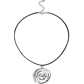 CZMZHFC Spiral Necklace(silver+gold)