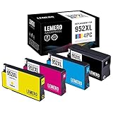 Lemero Remanufactured Ink Cartridge Replacement for 952XL 952 XL ( 1 Set ) Compatible with Officejet pro 8710 8715 8720 8725 8730 8740 series printer