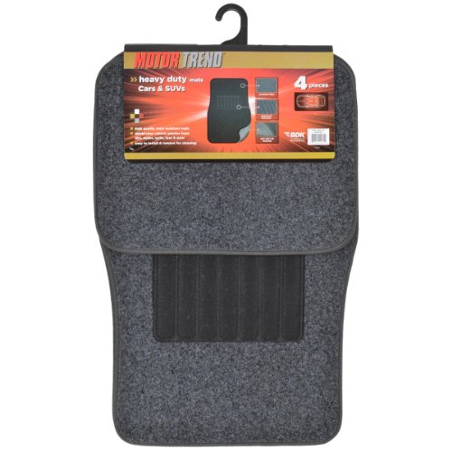 Motor Trend FatRug Carpet Floor Mats - Dark Ash Gray - Thick Robust Auto Gear for Your Car Truck or SUV