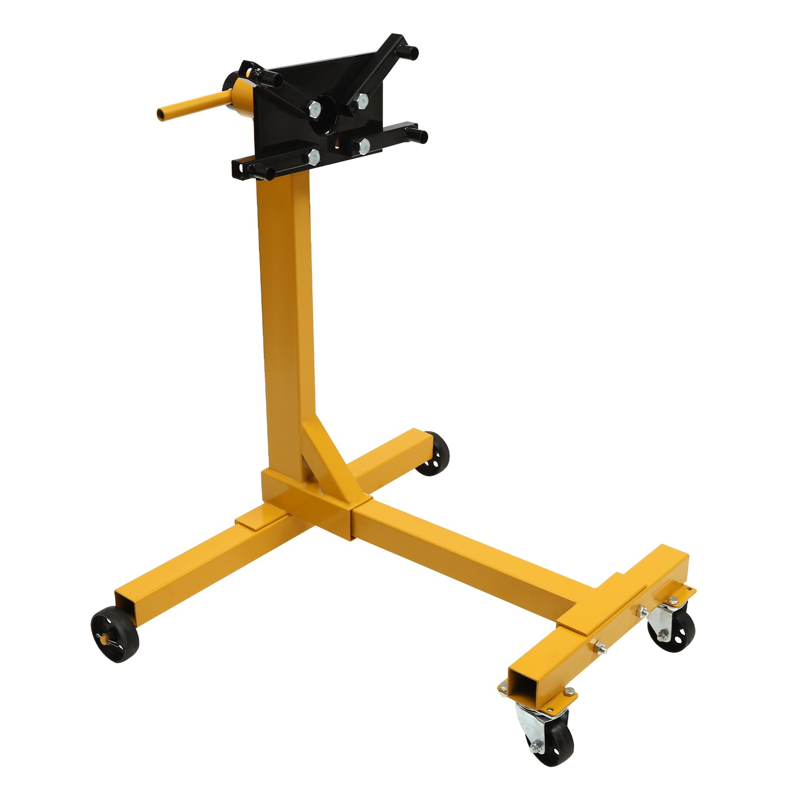 Photo 1 of Engine Run Stand, 1000 LBS Capacity Engine Stand Folding Motor Hoist Dolly Mover Auto Repair Jack Rotating, Mobile Vehicle Engine Block Stand with 360° Adjustable, Suitable For Automobile Ship