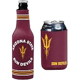 College Team Color Logo Can &amp; Bottle Holder Insulator Beverage Cooler Set