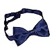 HDE Kid Boys Adjustable Y Back Clip Suspenders Matching Pre Tied Bowtie Set (Navy)
