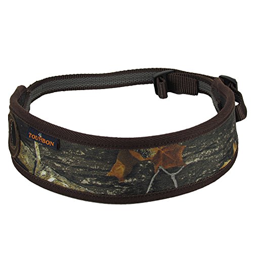 Tourbon Neoprene with Leather Rifle Sling - Camo