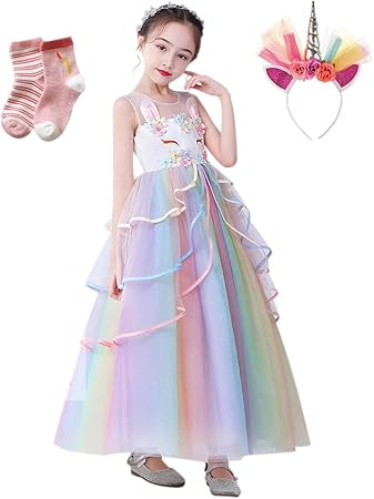 Amazon Kocekid ハロウィン コスチューム 子供 ユニコーン ロング ドレス 女の子 プリンセスドレス キッズ コスプレ衣装 立体的な花付き チュール ドレス 可愛い ロングワンピース ハロウィン イベント パーティー クリスマスプレゼント 誕生日 発表会 レインボーカラー Amazon Kocekid ハロウィン コスチューム 子供 ユニコーン ロング ドレス 女の子 プリンセスドレス キッズ コスプレ衣装 立体的な花付き チュール ドレス 可愛い ロングワンピース ハロウィン イベント パーティー クリスマスプレゼント 誕生日 発表会 レインボーカラー