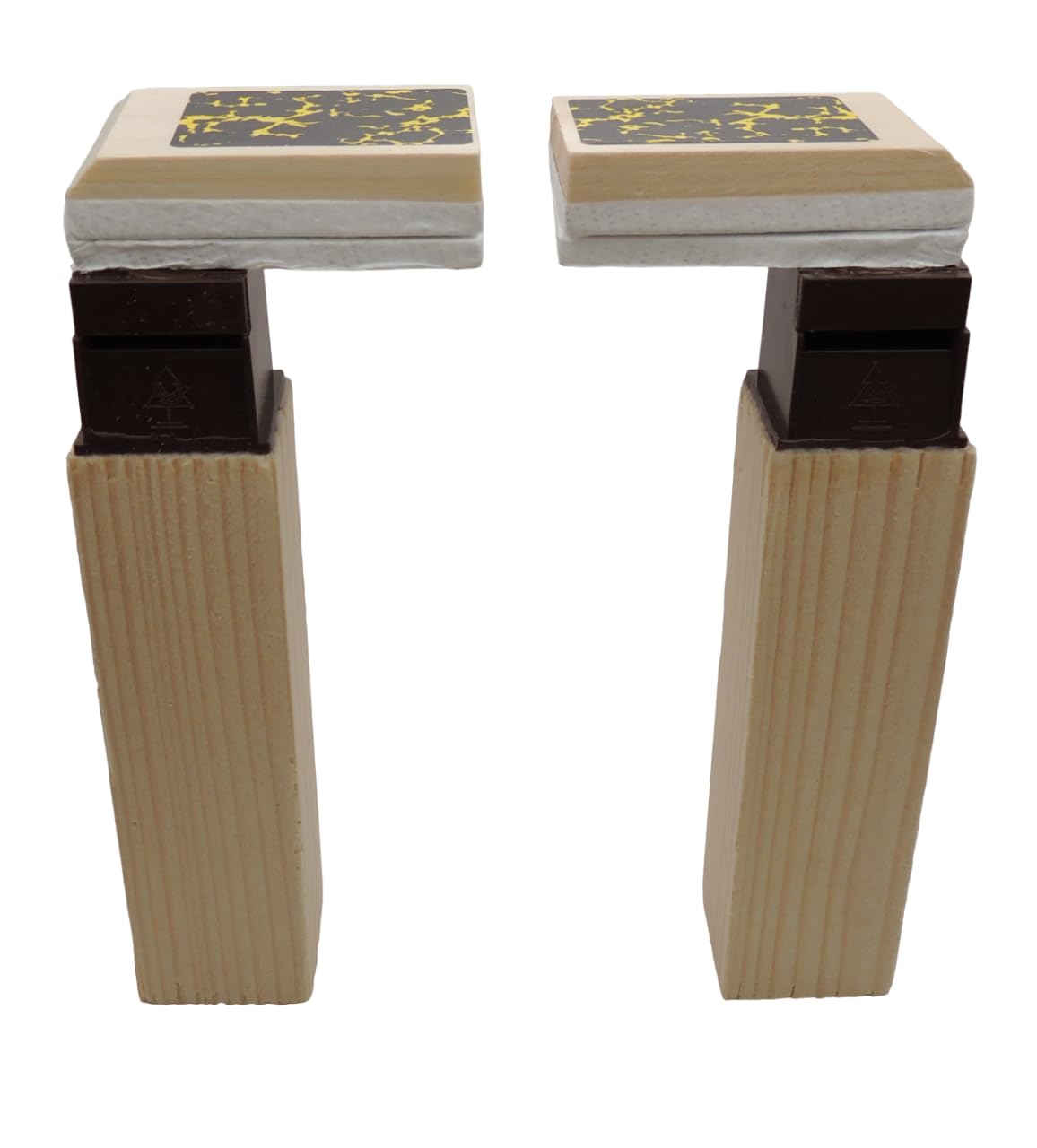 KD89 Complete Black Forest Bellows for Cuckoo Clock, Sizes 65mm to 120mm, Wooden Body and Bellow, Sold as a Pair (120mm)