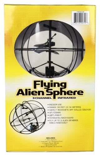 Excite Flying UFO Alien Sphere - 3 Channel Remote Controlled Infrared w/Controller