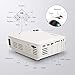 Blusmart LED-9400 Video Projector, 2018 Upgraded +70% Brightness Portable Mini Projector with Full HD 1080P for Home Theater, -50% Noise, Compatible with Fire TV Stick HDMI/USB/SD Card/XBOX