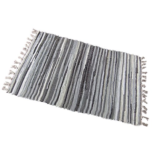 Zeafeel Chindi Rag Rug, Machine Washable Cotton Reversible