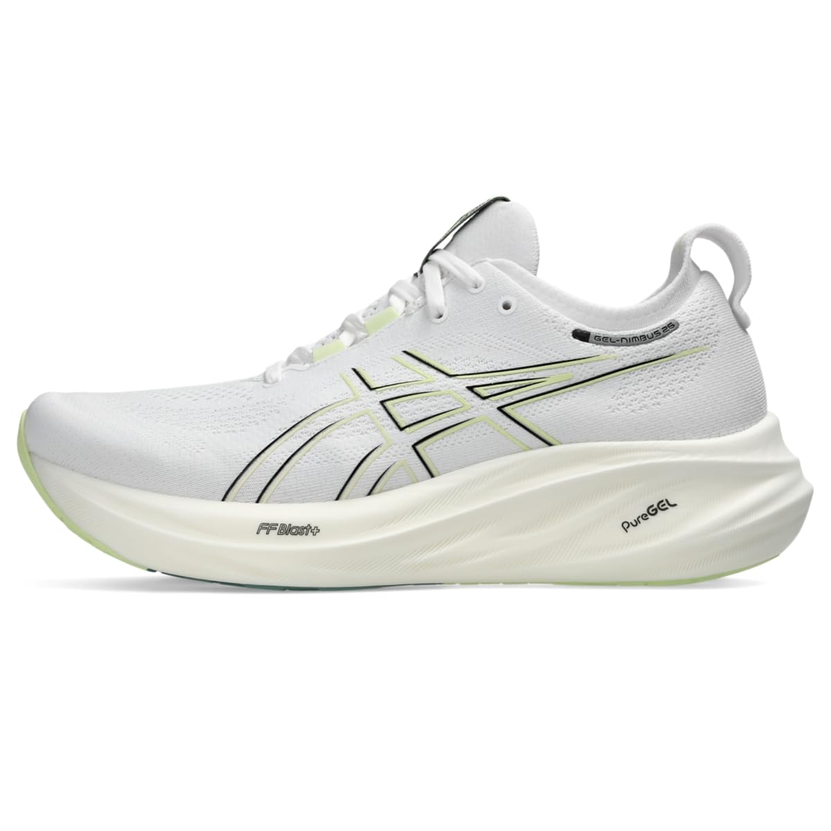ASICS Men's Gel-Nimbus 26 Running Shoes, 10.5, White/Birch Image