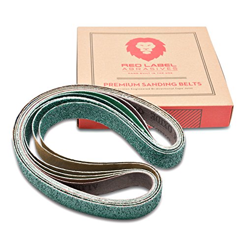 1 x 30 Knife Makers Coarse Grit Sanding Belts, 6 Pack Assortment