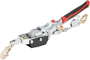Heavy Duty Hand Wire Winch - 4 Ton Come Along Ratchet Puller for Automotive Vehicle Traction and Lifting Tools Durable Power 