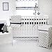 My Baby Sam Out of The Blue Crib Bumper, Navy/Gray