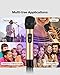 Wireless Microphone System, UHF Dual Handheld Dynamic Mic Set with Rechargeable Receiver, 1/4