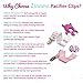 Liname Pacifier Clip for Girls with BONUS Pacifier Case & eBook - 4 Pack Gift Box - Premium Quality & Unique Design - Pacifier Clips Fit ALL Pacifiers & Soothers - Perfect Baby Gift