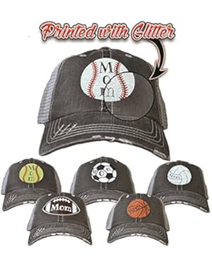 Vintage Glitter Sport Hat Mom - Tees2urdoor - Baseball