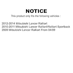 Front Disc Brake Rotors Pair For Mitsubishi Lancer