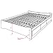 Prepac Mate's Full 6-Drawer Minimalist Platform Storage Bed, Contemporary Full Bed with Drawers 76.5