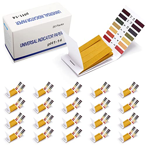 pH Test Strips, 1600 Strips Full Range 114 Universal pH Test Paper