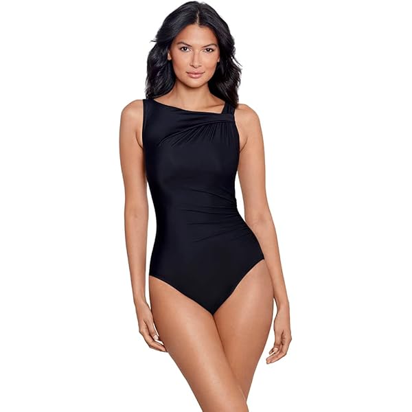B Swim Ballet One Piece Women's Swimsuit, Black Out, X-Small