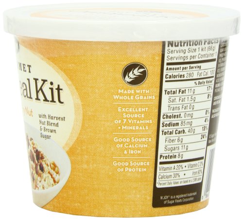 N'Joy Oatmeal Kit, Crunchy Nut, (Pack of 8) - Thumbnail 3