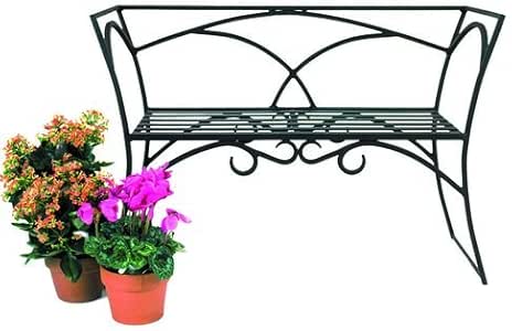 Black Wrought Iron Outdoor Benches Pictures