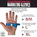 Premium Men's Silicone Barbecue Gloves | Heat Resistant for Grilling, Cooking & Smoking Protection | 13.5