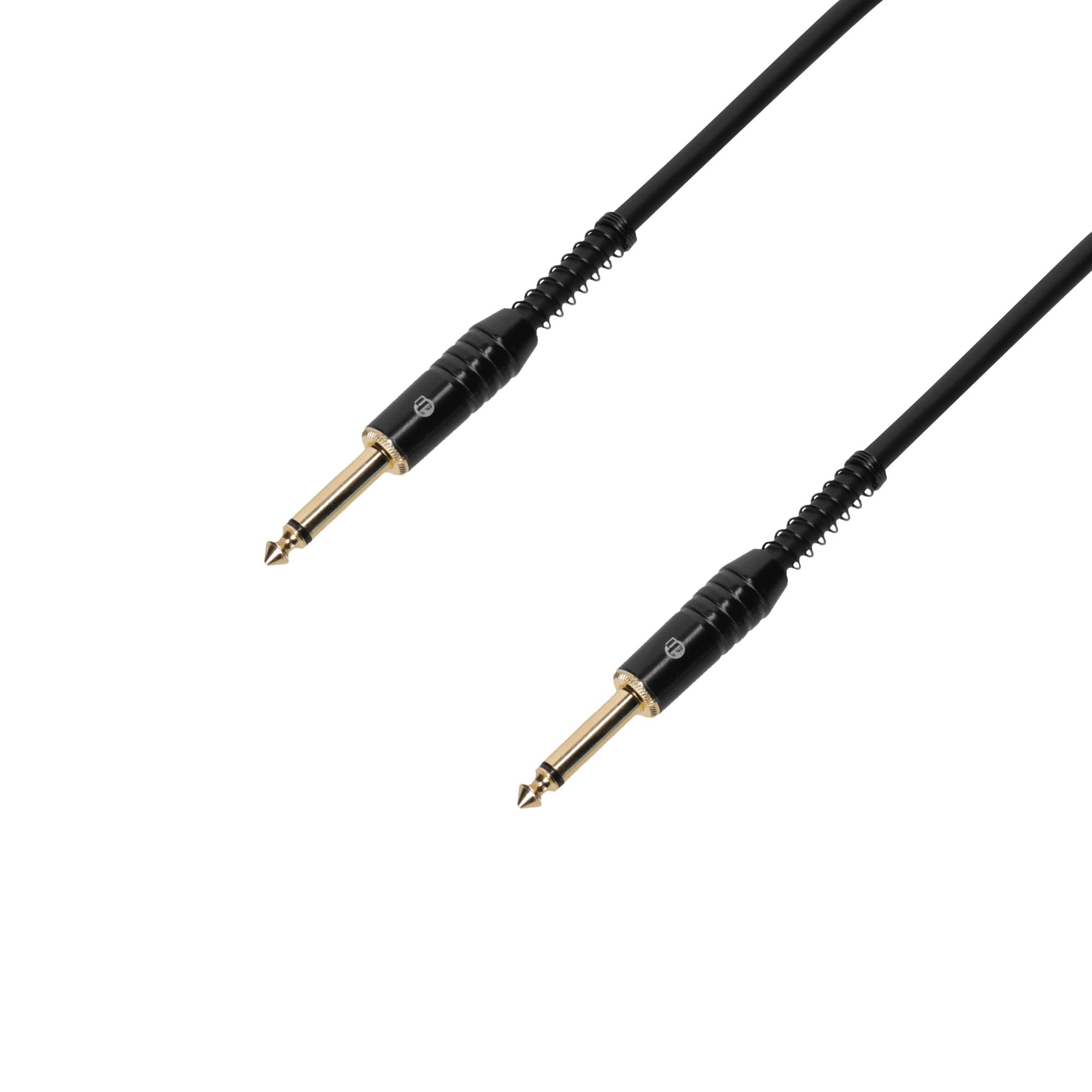 Adam Hall 3 Star Series 6m 6.3mm Jack Mono to 6.3mm Jack Mono Instrument Cable - Black