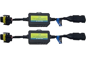 AnyCar H8/H11 LED Bulb Decoder Canbus Resistor Anti-flicker Harness,Dashboard Warning Error Free EMC Canceller Decoder