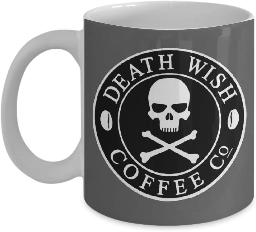 Death Wish Coffee Coffee Mug, Funny, Cup, Tea, Gift For Christmas, Father's day, Xmas, Dad, Anniversary, Mother's day, Papa, Heart, Santa
