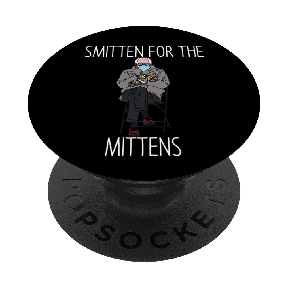 Smitten for the Mittens Bernie Sanders Inauguration Meme PopSockets PopGrip: Swappable Grip for Phones & Tablets