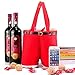 Homecube Christmas Candy Bag Santa Pants Gift and Treat Bags with Handle Portable Candy Gift Baskets Gift Wrap for Wedding, Pack of 6(7